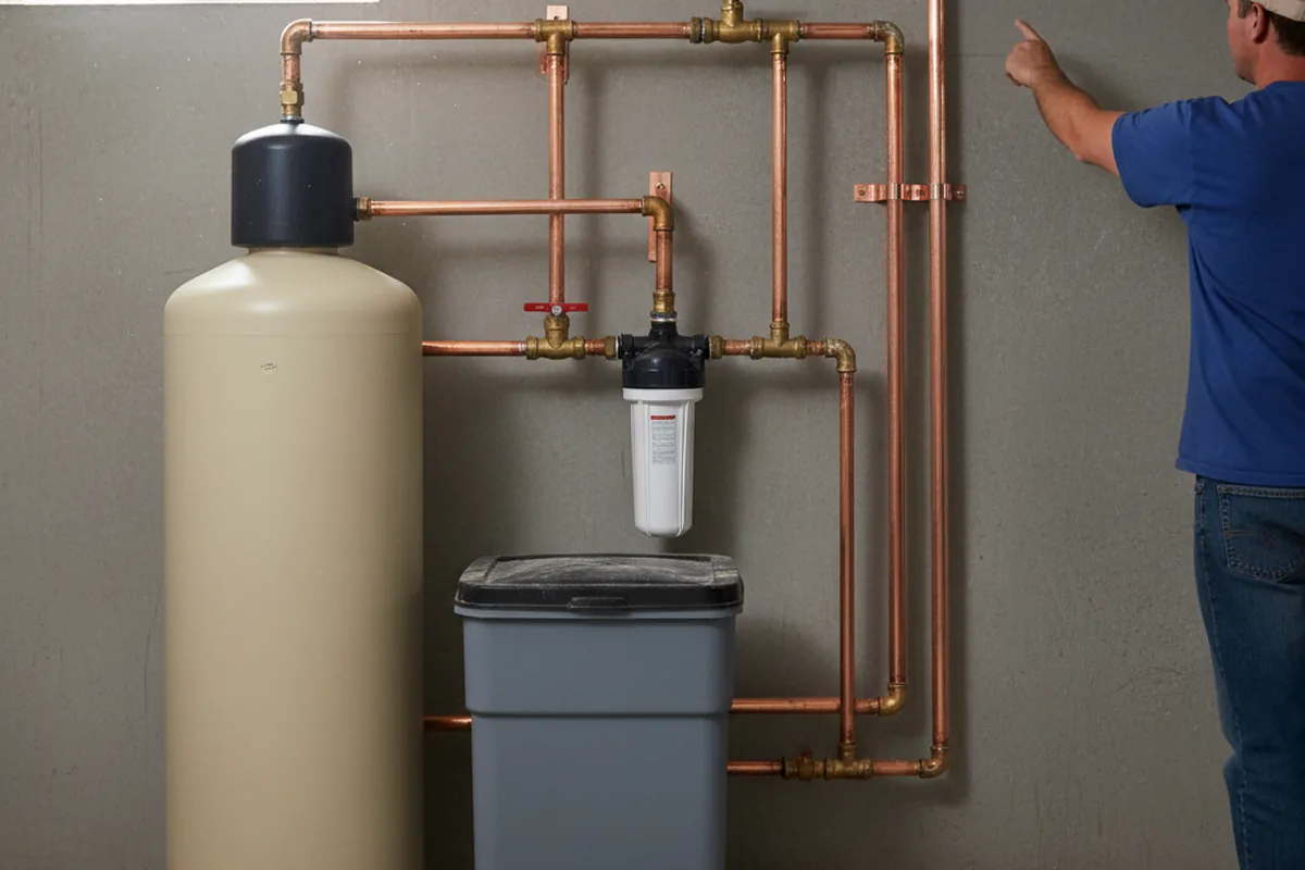 Whole-house water treatment system installed in West New York